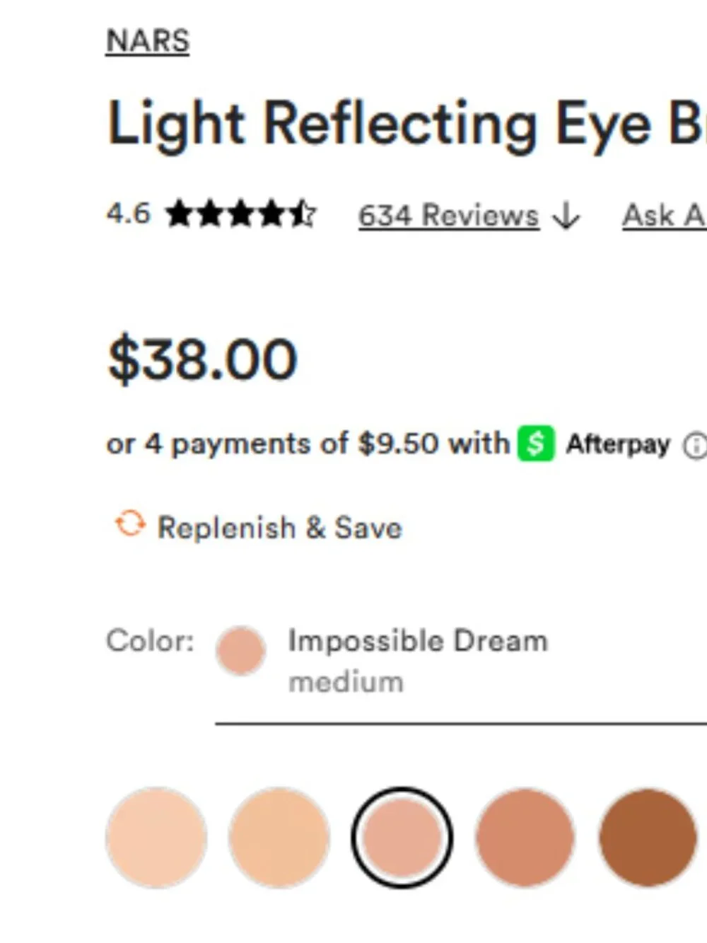 NARS light reflecting
